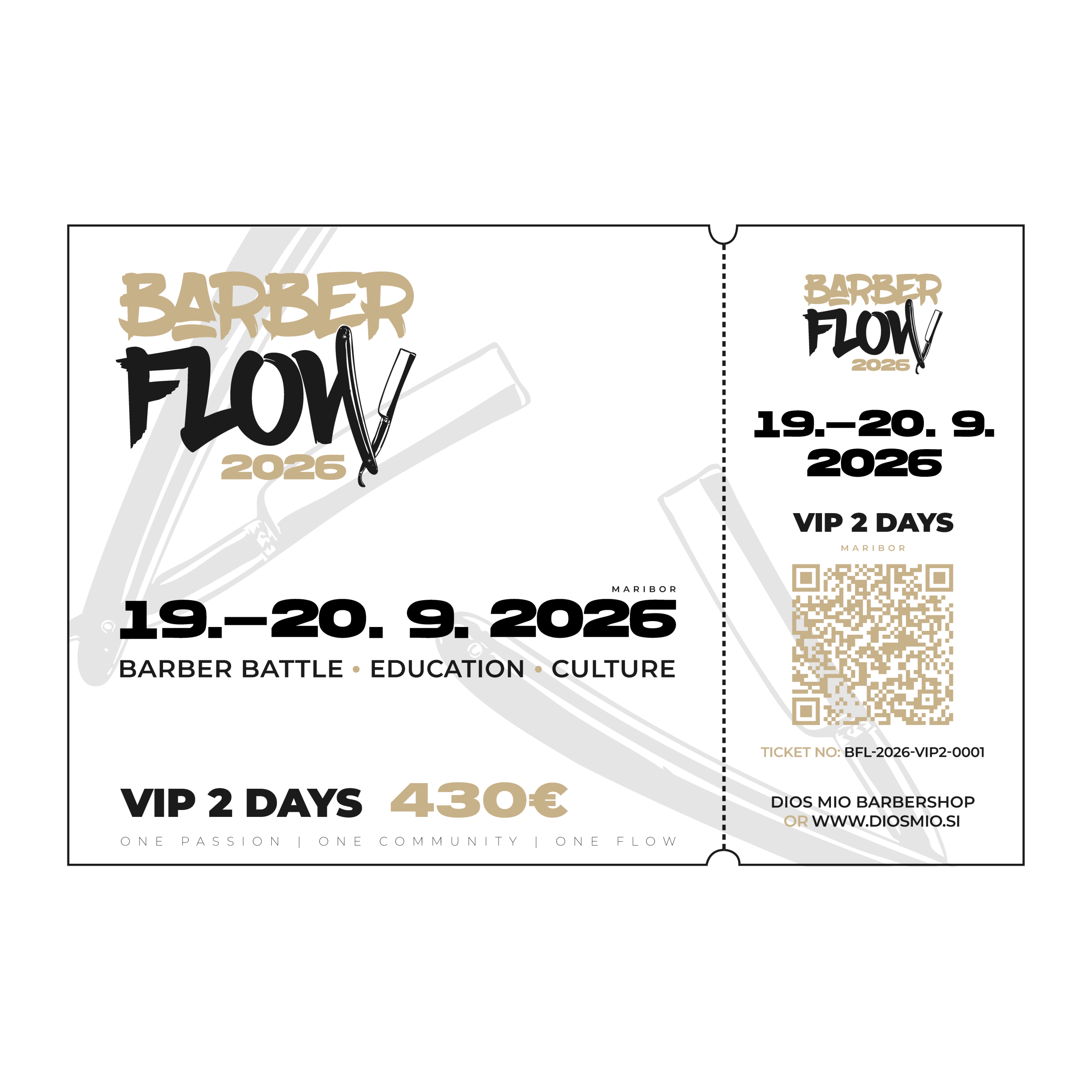 TICKETS barber-08 Barber Flow 26 - VIP 2 Days - slika 1